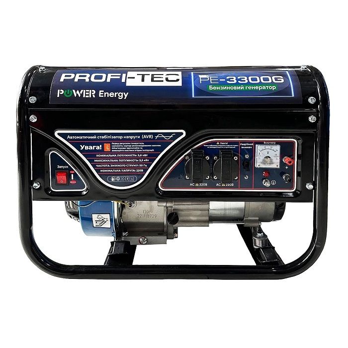 Генератор бензиновый PROFI-TEC PE-3300G (3.3 кВт, ручной стартер)