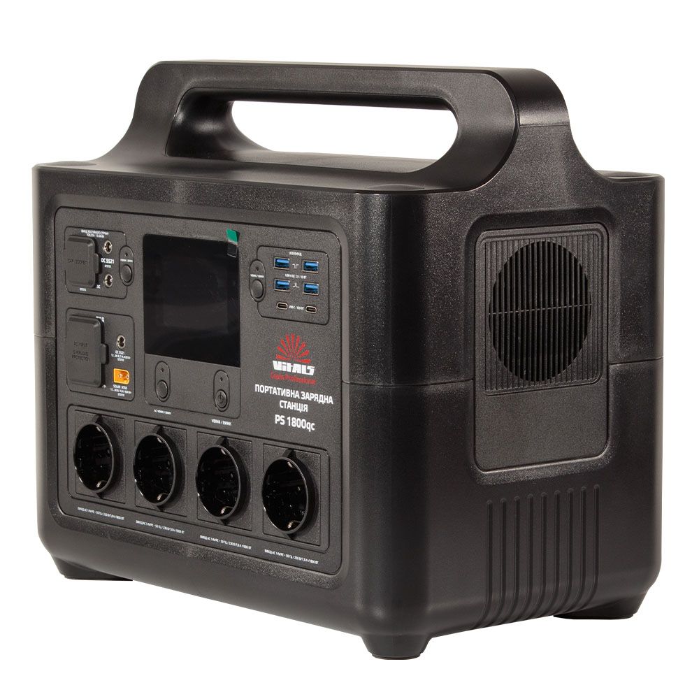 Портативная зарядная станция LiFePO4 2100 Вт VITALS Professional PS 1800qc