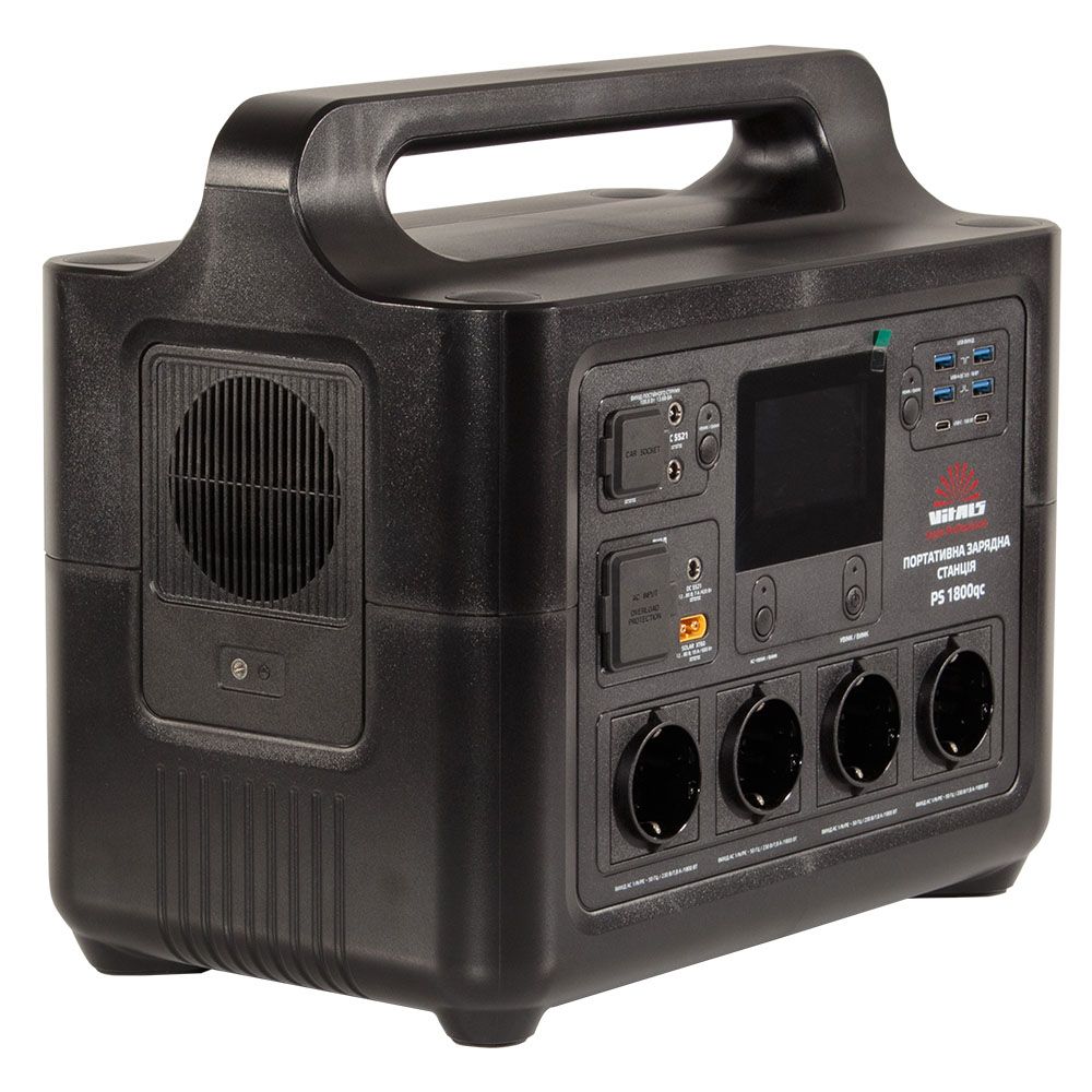 Портативная зарядная станция LiFePO4 2100 Вт VITALS Professional PS 1800qc