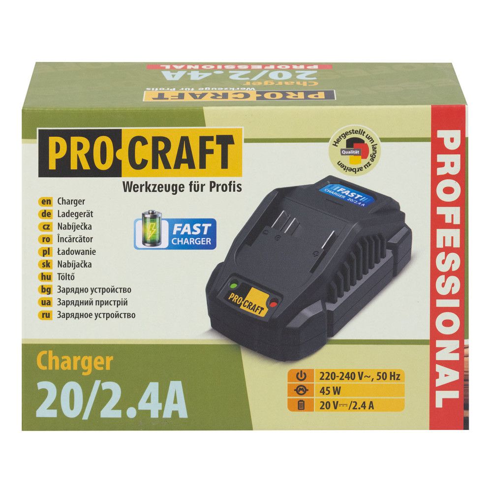 Зарядне для акумулятора Procraft Charger20/2.4 А