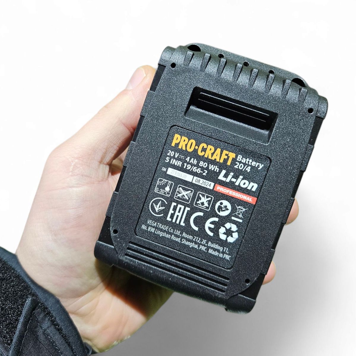 Акумулятор батарея Procraft Battery20/4 Professional (20В, 4,0 А/год) Німеччина