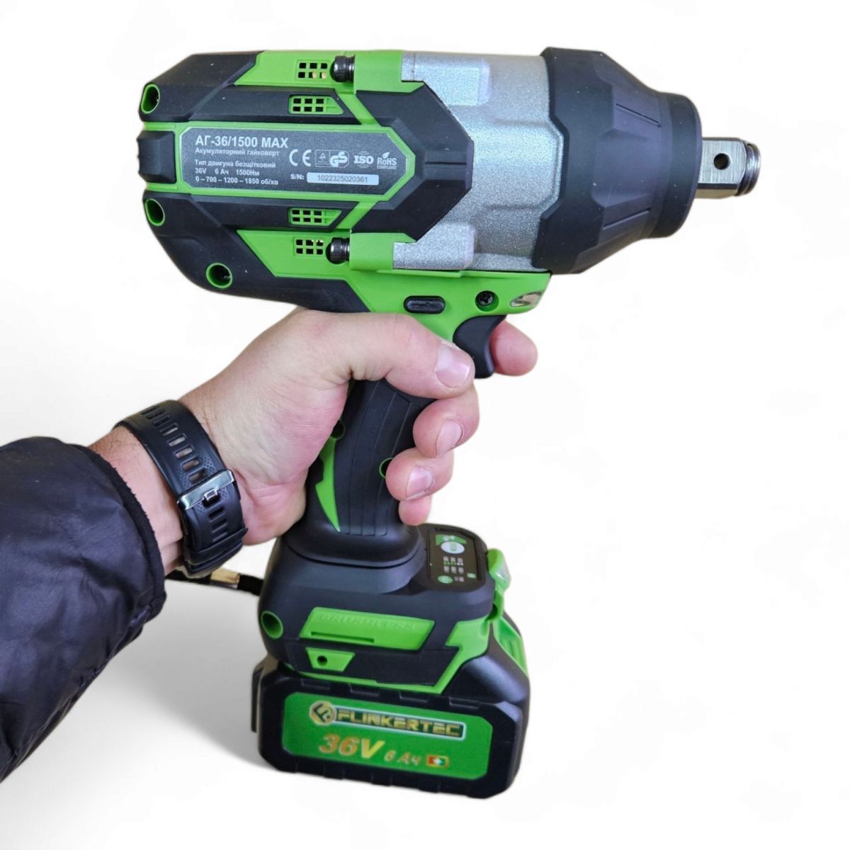 Гайковерт акумуляторний безщітковий 3/4" 1500 Nm Flink Польща