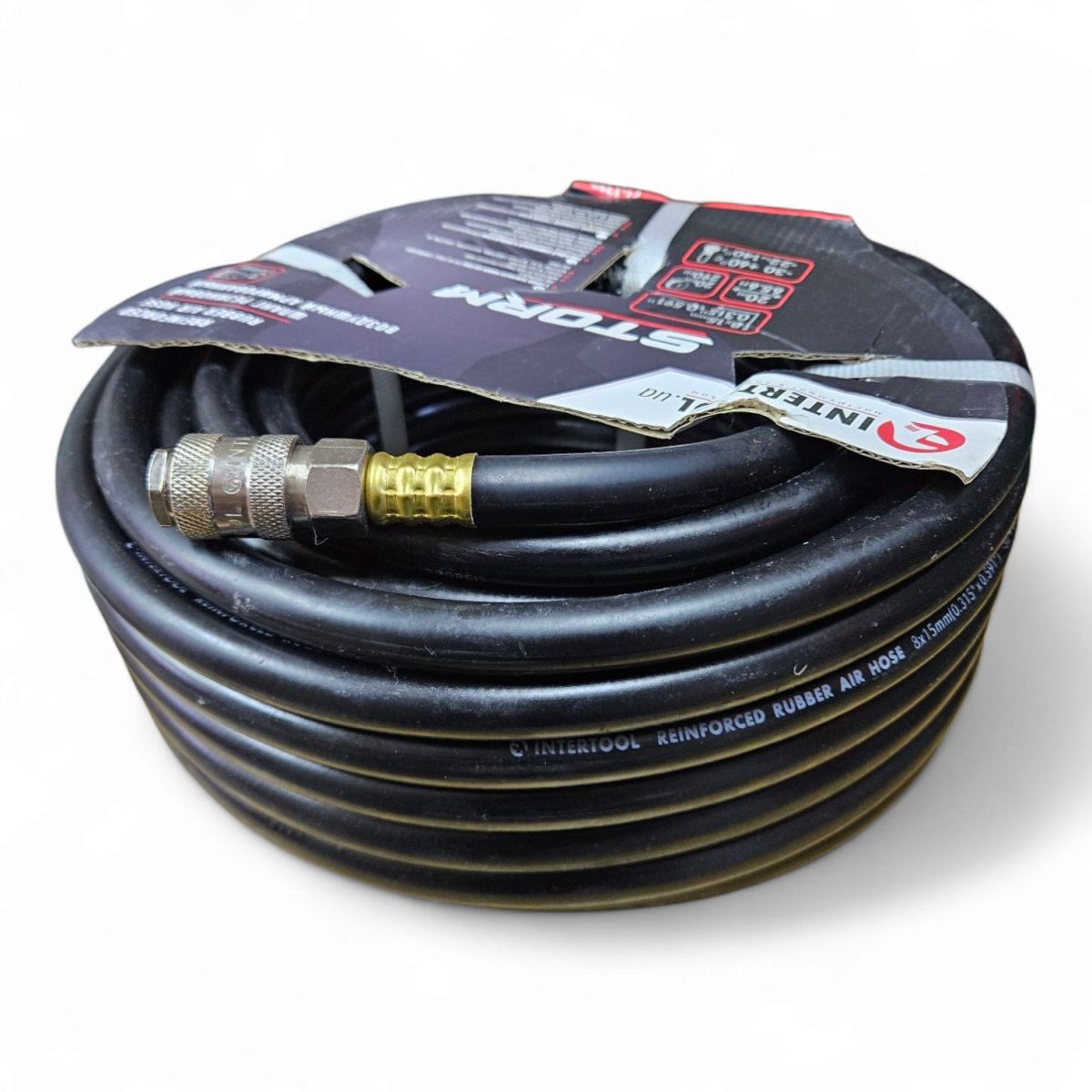 Шланг для компрессора 20м Intertool STORM 20.8/15