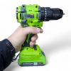 Шуруповерт аккумуляторный бесщеточный 20в 2,0 А/час Grosser GCD 521T