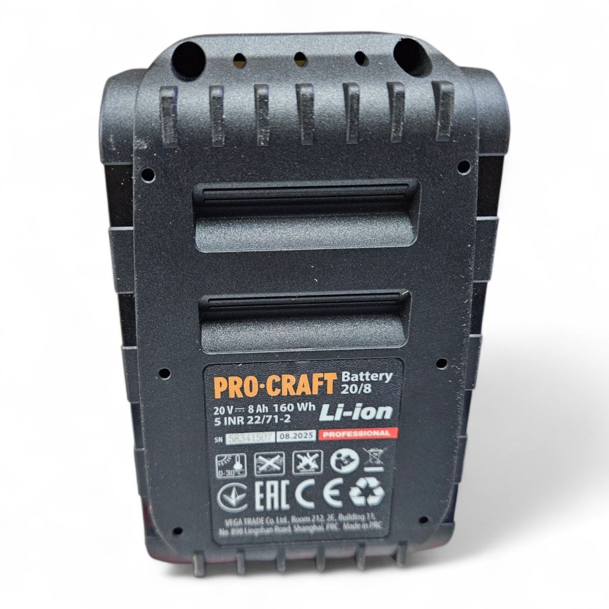 Акумулятор батарея Procraft Battery20/8 Professional 20В, 8.0 А/год Німеччина