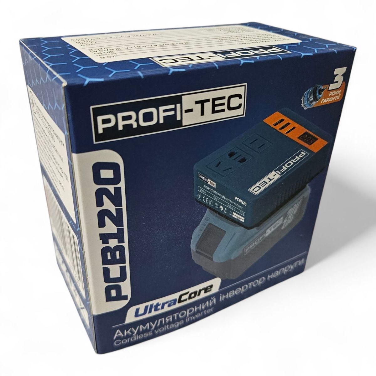 Акумуляторний інвертор напруги PROFI-TEC PCB1220 без акумулятора 