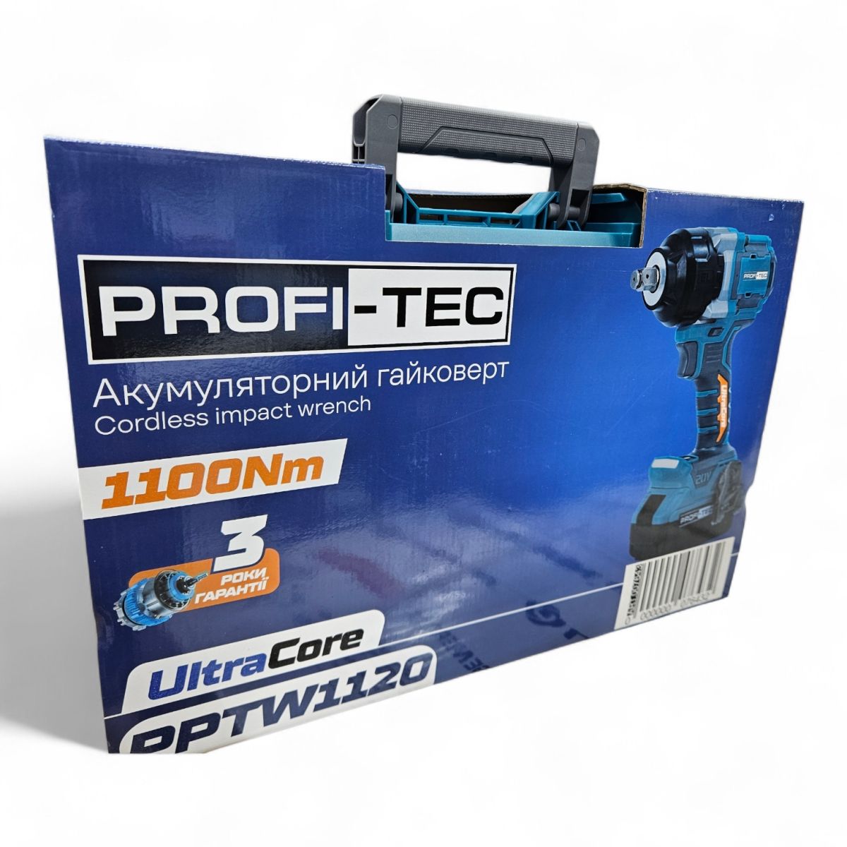Гайковерт акумуляторний 1100 Nm PROFI-TEC PPTW11020 UltraCore