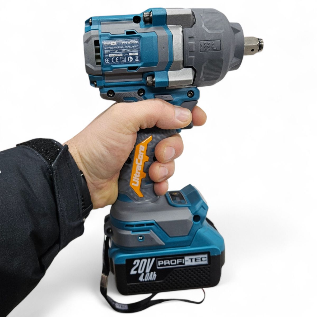 Гайковерт акумуляторний 1100 Nm PROFI-TEC PPTW11020 UltraCore