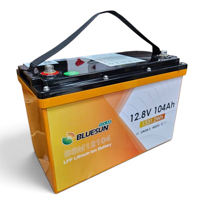 Літій залізо фосфатний акумулятор lifepo4 104 А 12.8 Bluesun Solar BSM12104