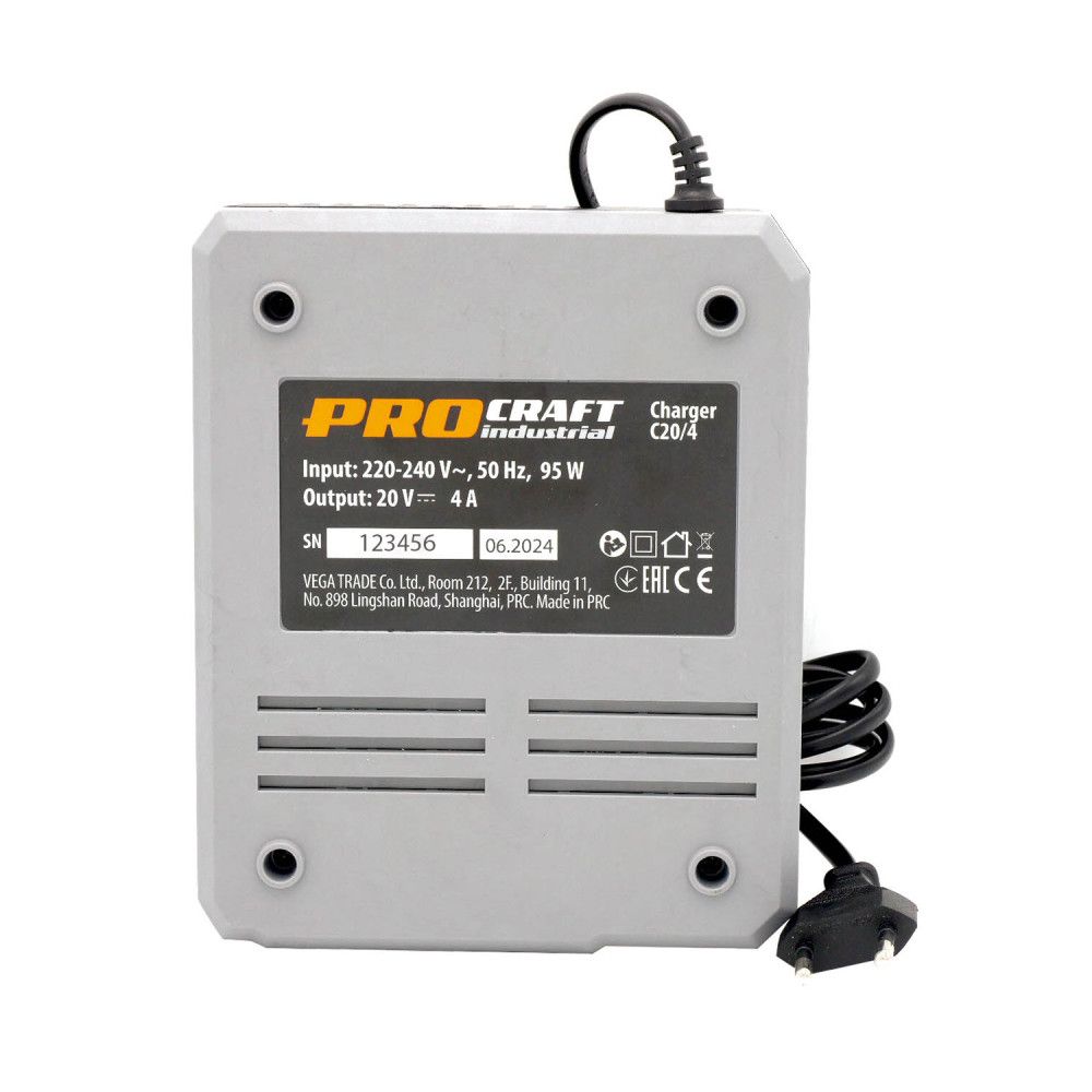 Зарядне для акумулятора Procraft industrial C20/4