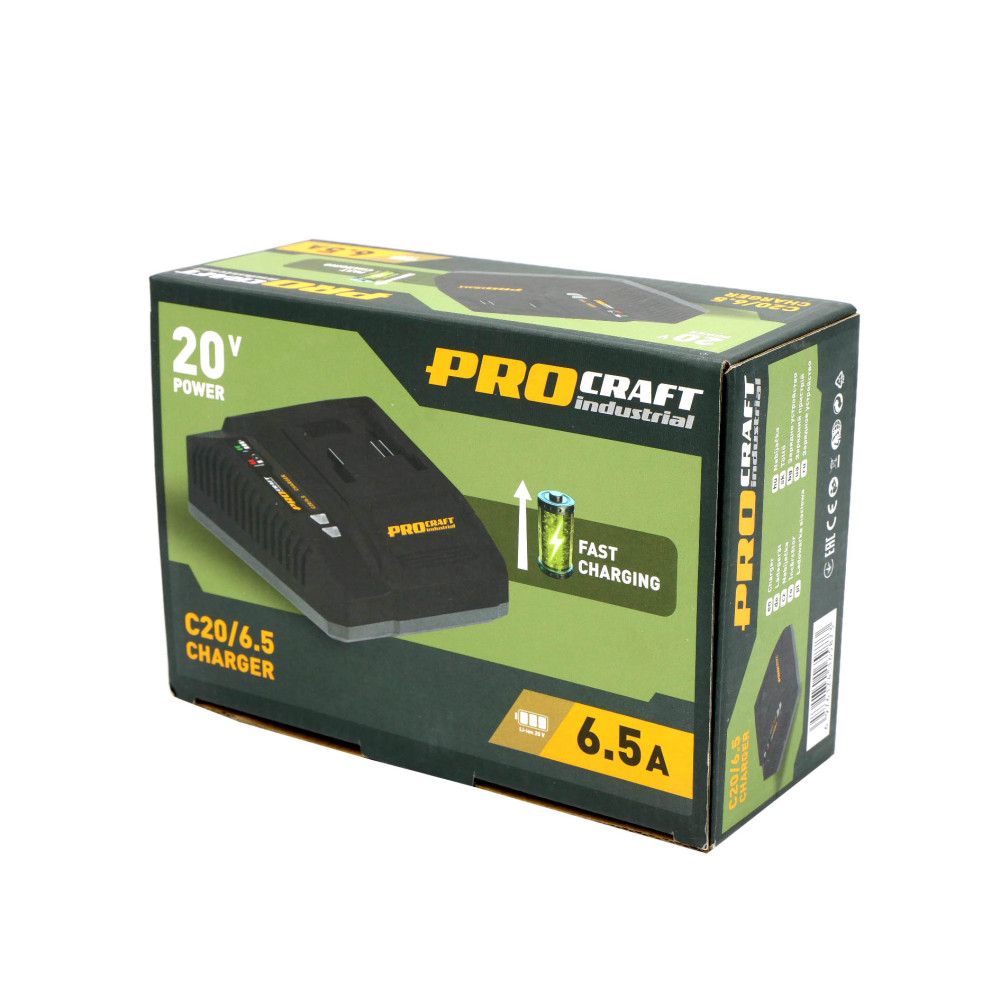 Зарядне для акумулятора Procraft industrial C20/6.5