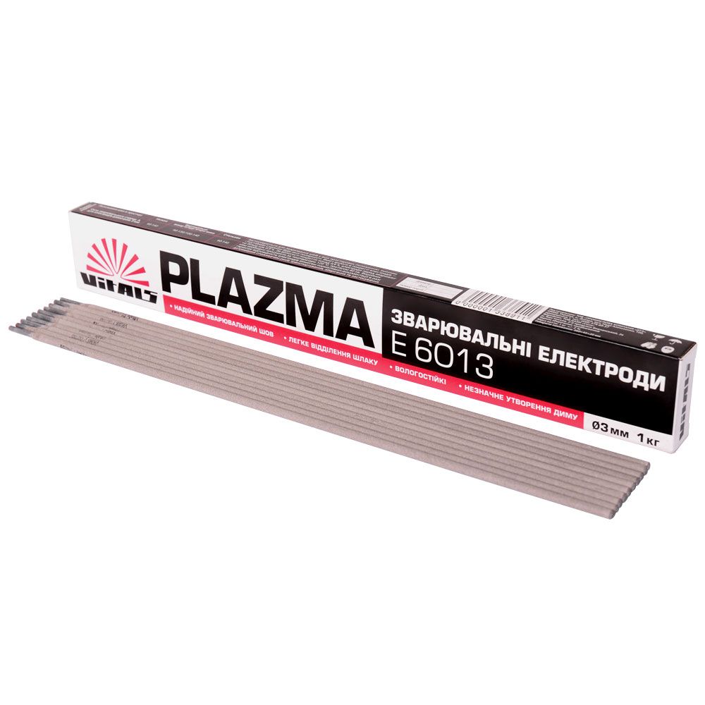 Електроди зварювальні Vitals Plazma E6013 d 3 мм 1кг