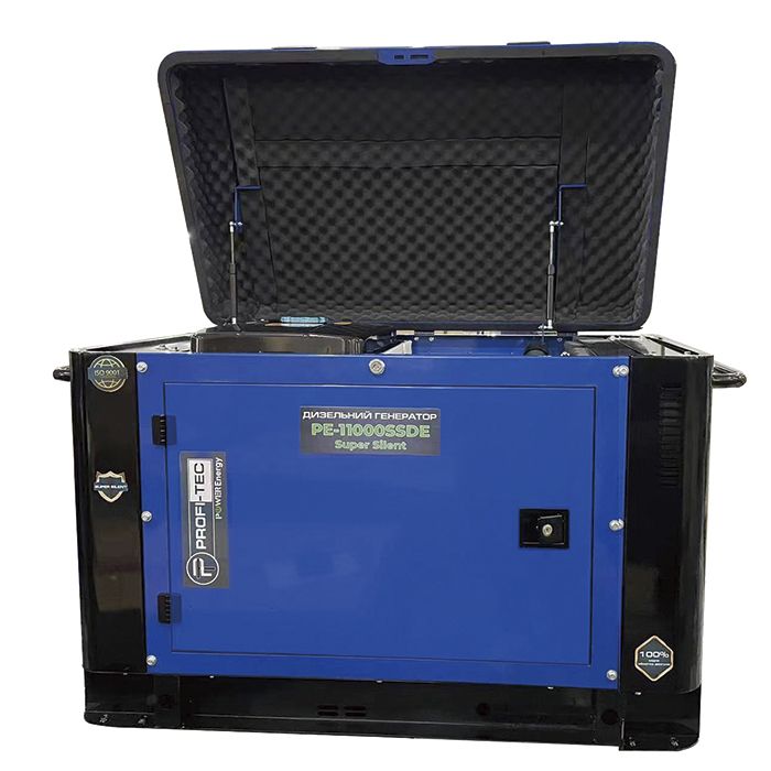 Генератор дизельный PROFI-TEC PE-11000SSDE (10 кВт, 220 В)