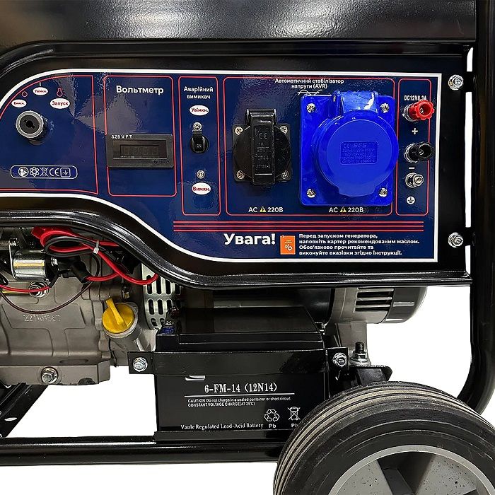Генератор бензиновый  PROFI-TEC PE-8000GE (8.0 кВт, электростартер)