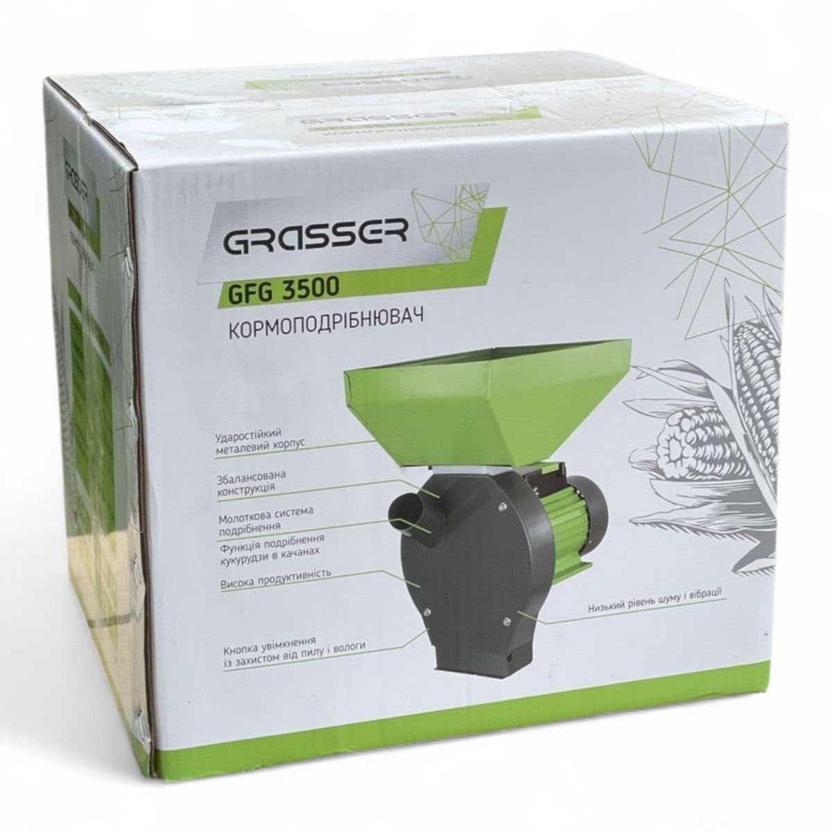 Зернодробилка кормоизмельчитель 3500 Вт Grasser GFG 3500 Чехия