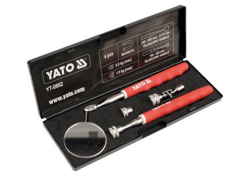Набор телескопических магнитного держателя и зеркала YATO YT-0662