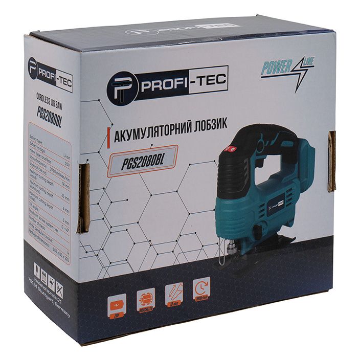 Лобзик аккумуляторный  PROFI-TEC PGS2080BL POWERLine без акб