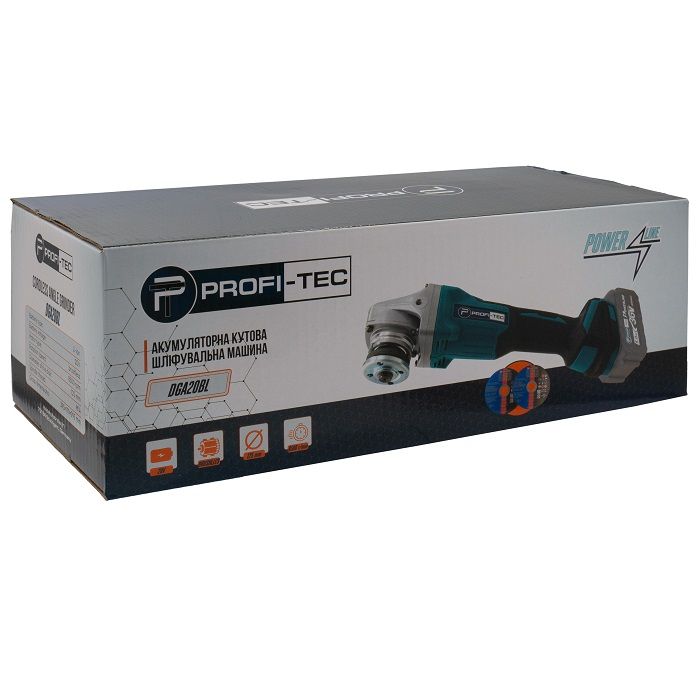 Болгарка акумуляторна PROFI-TEC DGA20BL POWERLine без акб