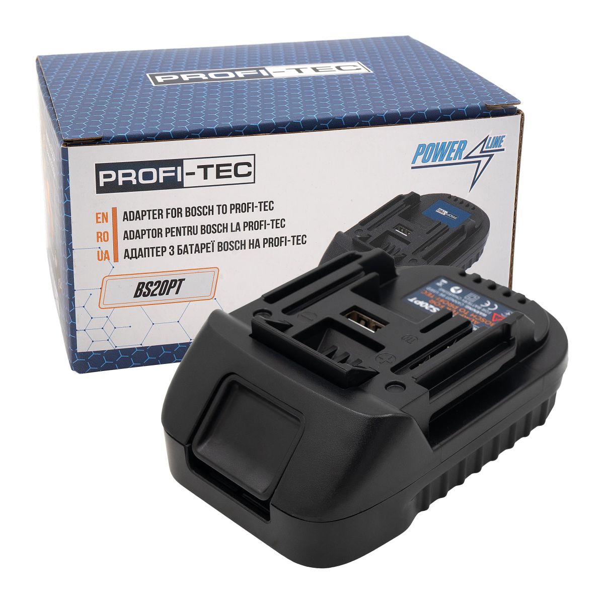 Адаптер PROFI-TEC BS20PT з батареї Bosch на Makita