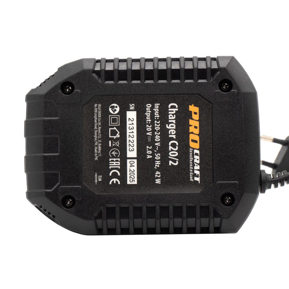 Зарядне для акумулятора Procraft industrial C20/2