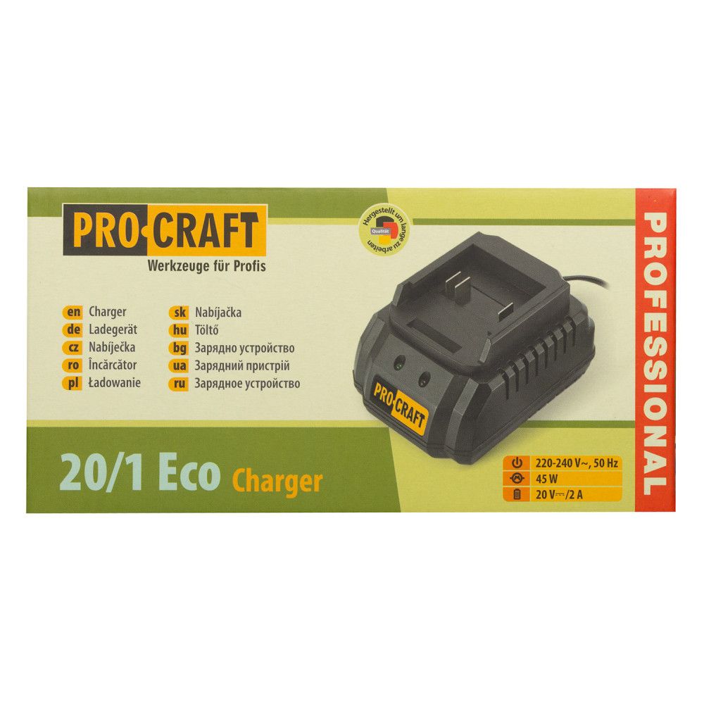 Зарядне для акумулятора Procraft Charger20/1 Eco