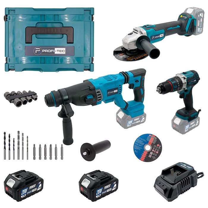 Набір інструментів акумуляторний  PROFI-TEC Combo Set 3/6 POWERLine