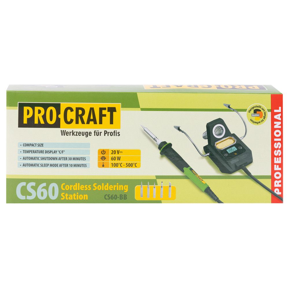 Паяльник акумуляторний Procraft CS60 без АКБ та ЗП