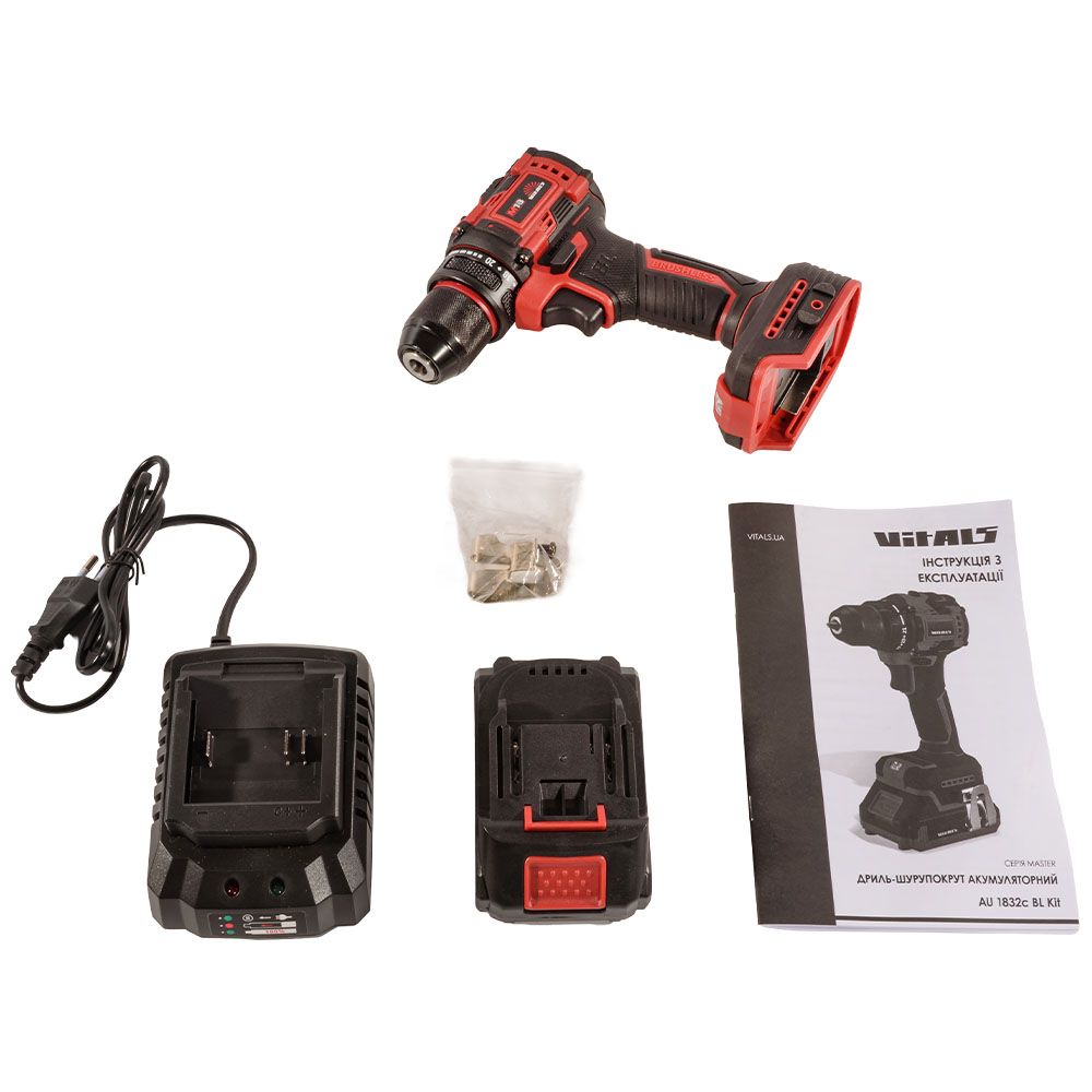 Шуруповерт аккумуляторный Vitals Master AU 1832c BL Kit