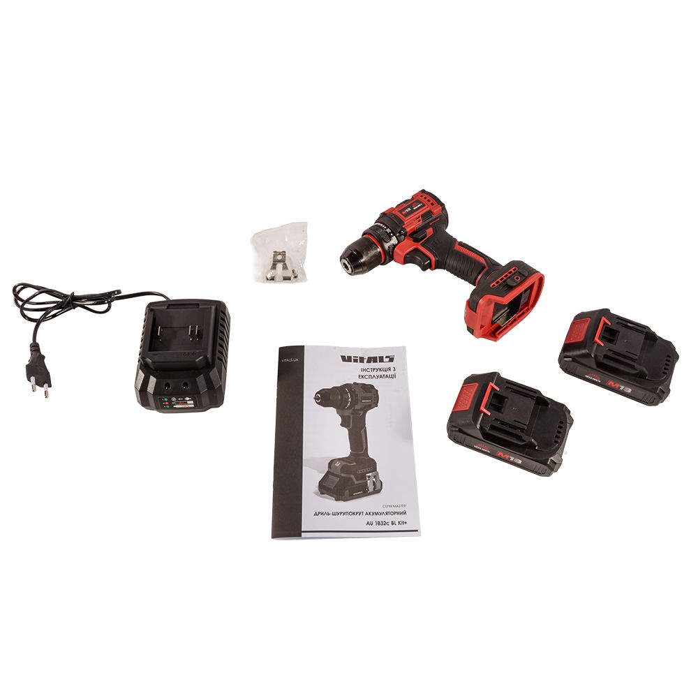 Шуруповерт аккумуляторный Vitals Master AU 1832c BL Kit+ 2акб