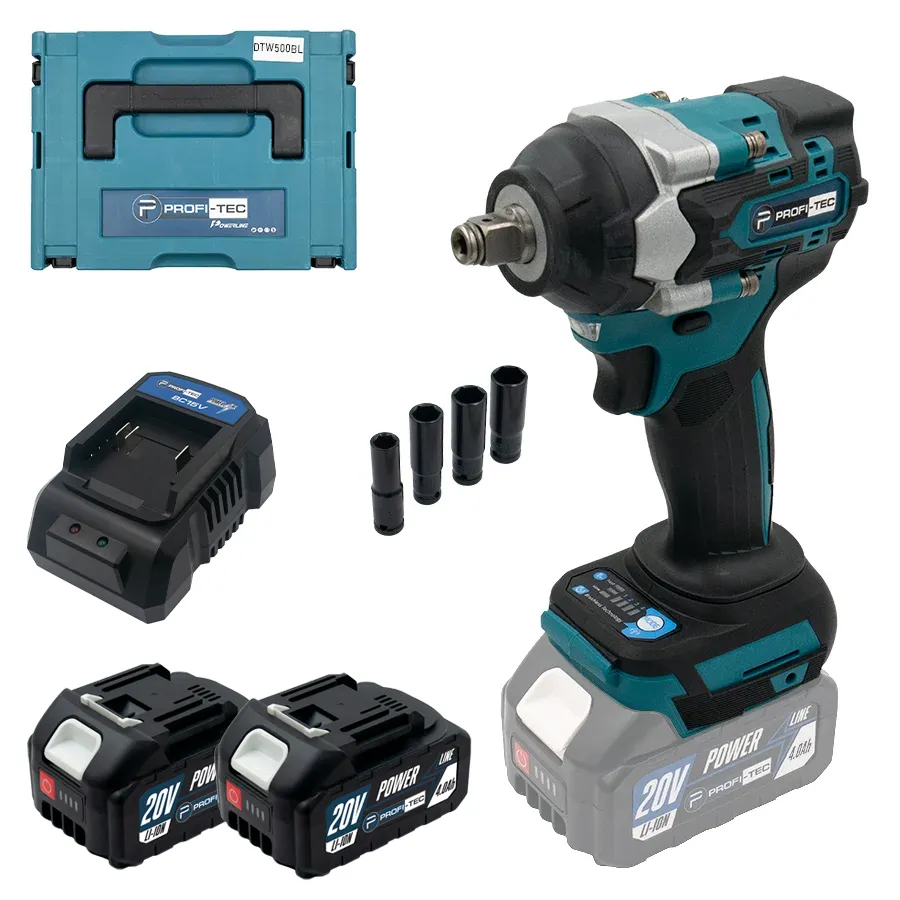 Гайковерт акумуляторний PROFI-TEC DTW500BL POWERLine