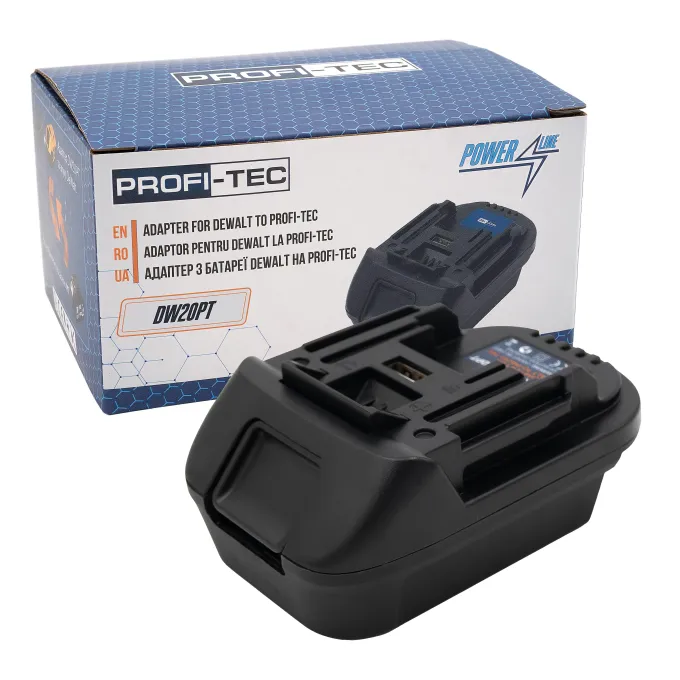 Адаптер PROFI-TEC DW20PT з батареї DeWalt / Milwaukee на Makita