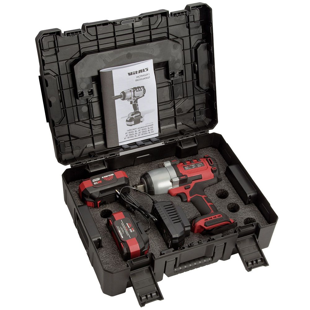Гайковерт акумуляторний 1000Нм 3/4" Vitals Master AT 18100c BL Kit