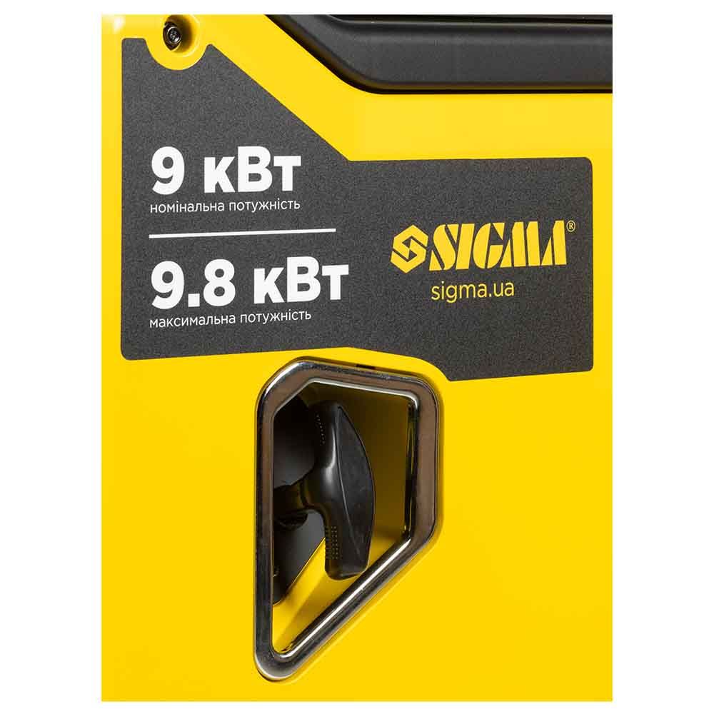 Генератор інверторний бензиновий 230-400В 9.0/9.8кВт SIGMA 5710711