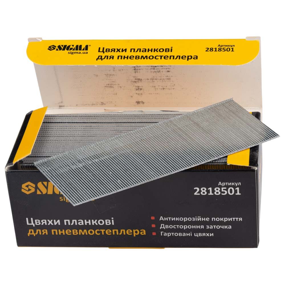 Гвозди для пневмостеплера 50×1.25×1мм 5000шт SIGMA 2818501
