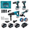 Набір інструментів акумуляторний  PROFI-TEC Combo Set 4/1 POWERLine PBH201BL, DHP485BL, DGA20BL, DTW500BL