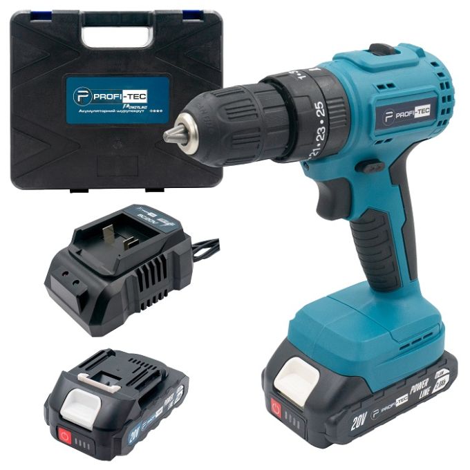 Шурупокрут акумуляторний PROFI-TEC PCD3520BL POWERLine