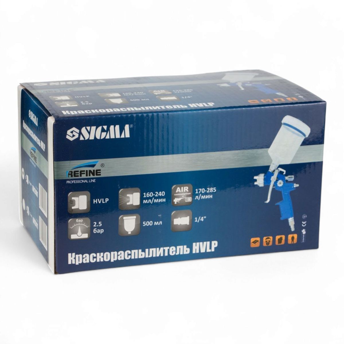 Краскопульт  HVLP 1,4мм 500мл  SIGMA 6812401