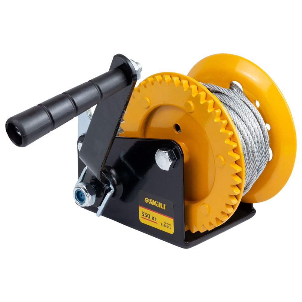 Лебедка ручная барабанная 550кг SIGMA 6134011