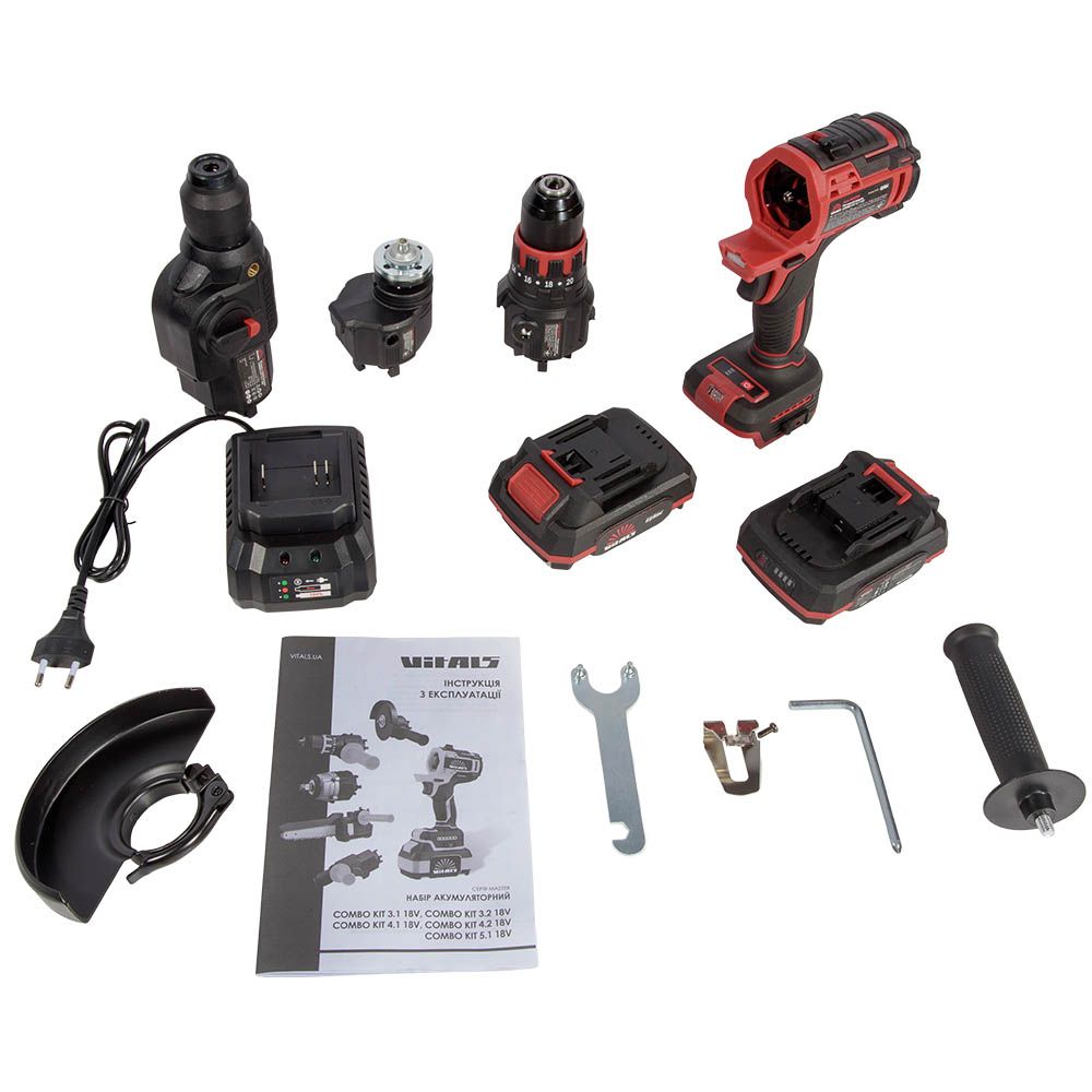 Набір інструментів акумуляторних Vitals Master COMBO KIT 3.1 18V
