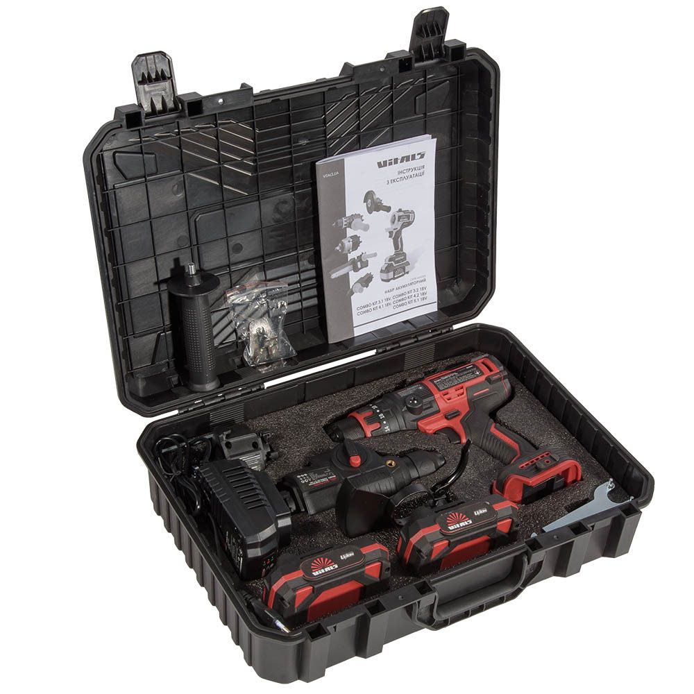 Набір інструментів акумуляторних Vitals Master COMBO KIT 3.1 18V