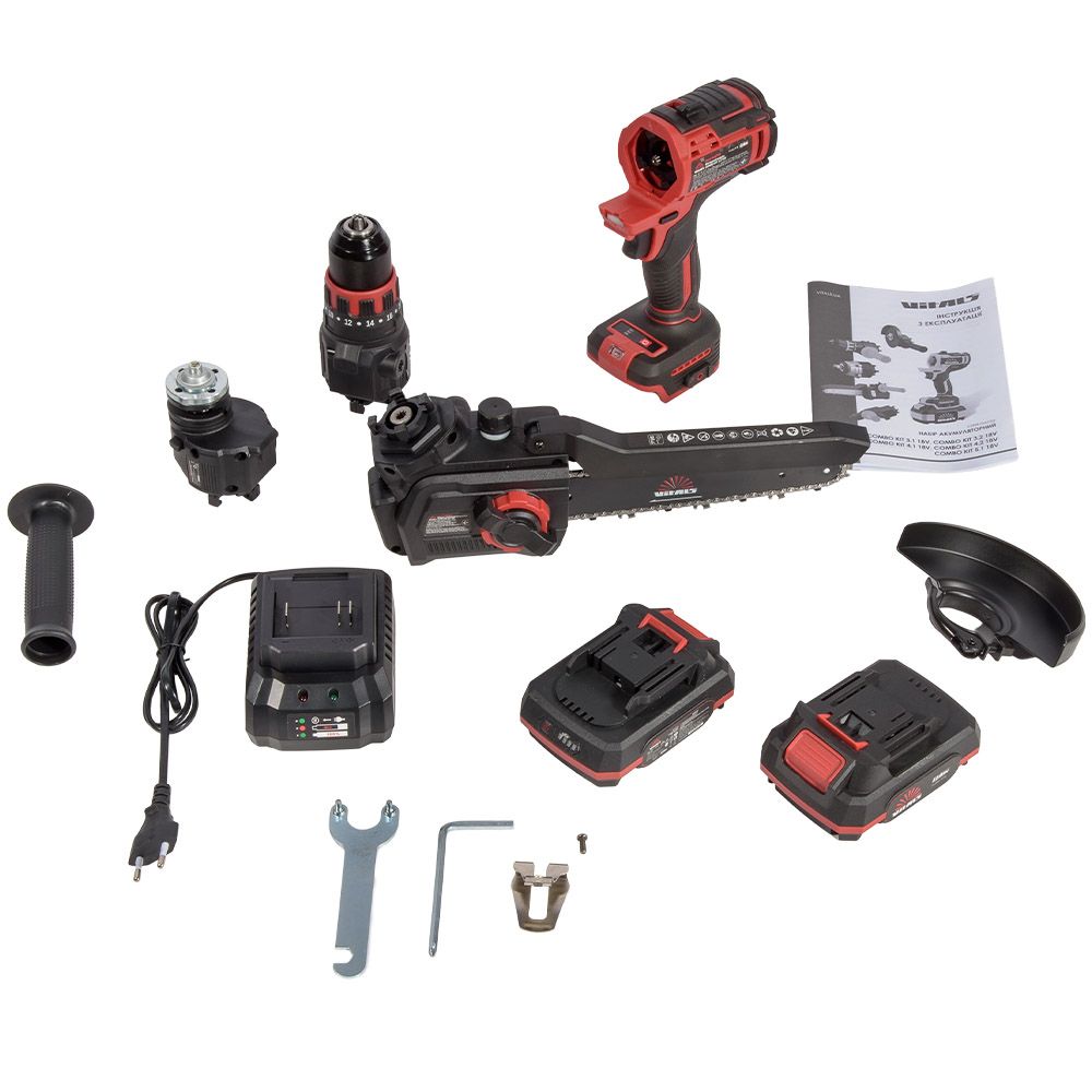 Набор инструментов аккумуляторных Vitals Master COMBO KIT 3.2 18V