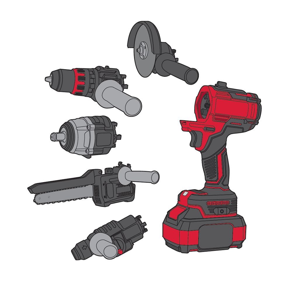 Набір інструментів акумуляторних Vitals Master COMBO KIT 5.1 18V
