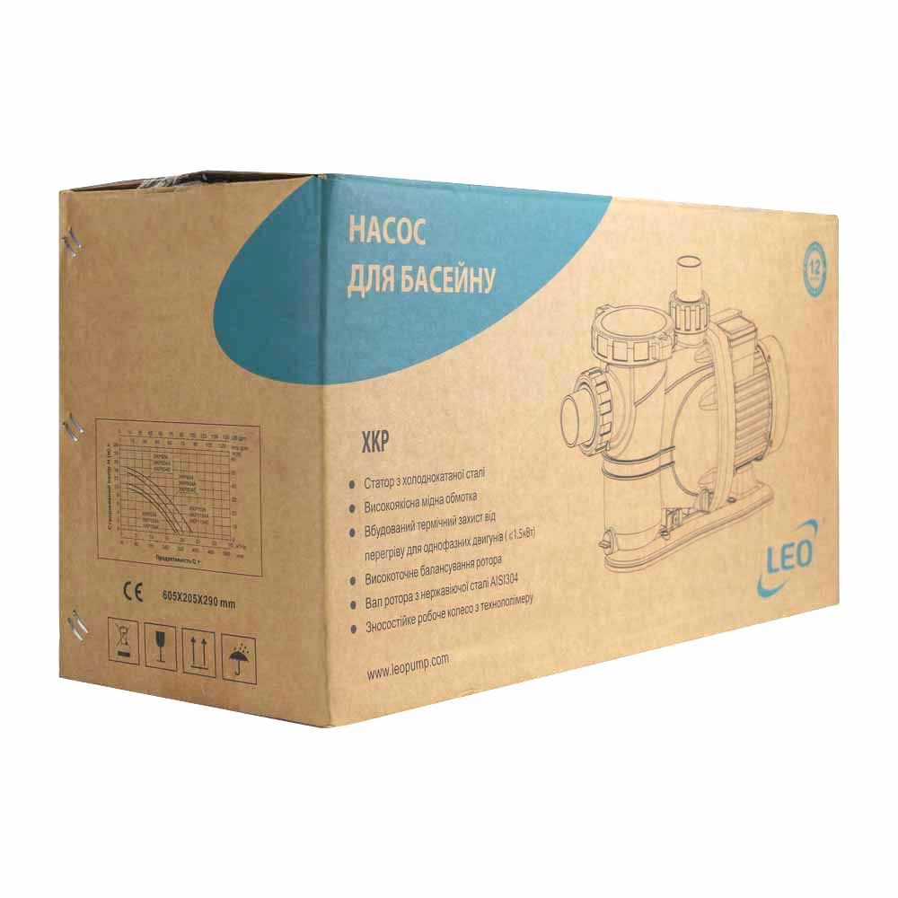 Насос для басейну 0.8 кВт LEO XKP804