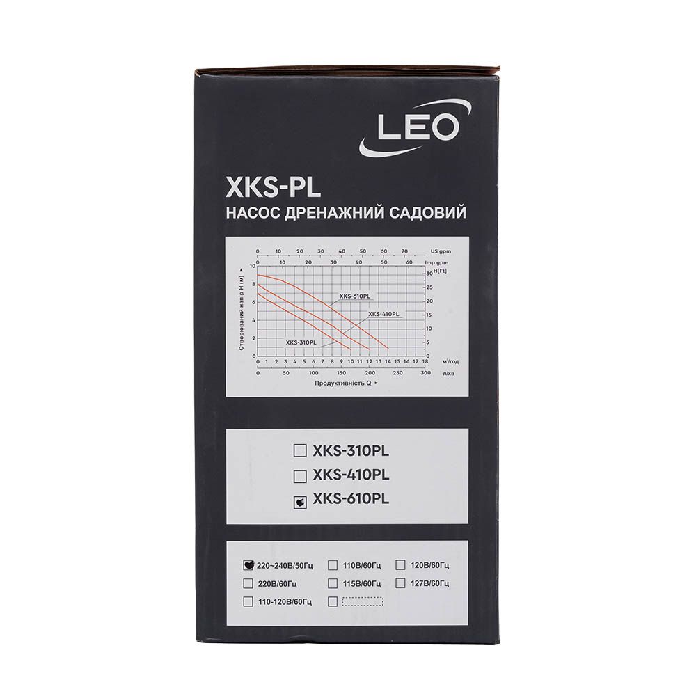 Дренажний насос 0.55 кВт LEO 773114