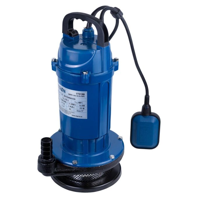 Дренажний насос 0.75 кВт WETRON QDX1.5w-32-0.75F