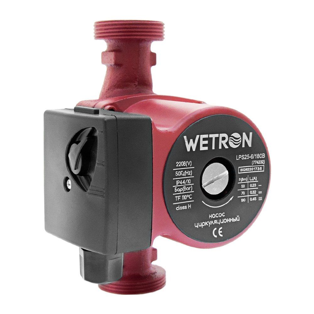 Циркуляційний насос 100 Вт WETRON LPS25-6/180B