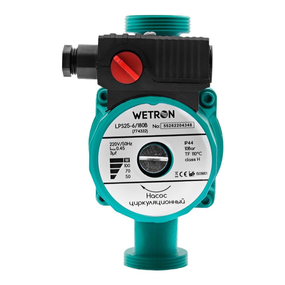 Циркуляційний насос 75 Вт 4 м 40 л/хв WETRON LP525-4/180C