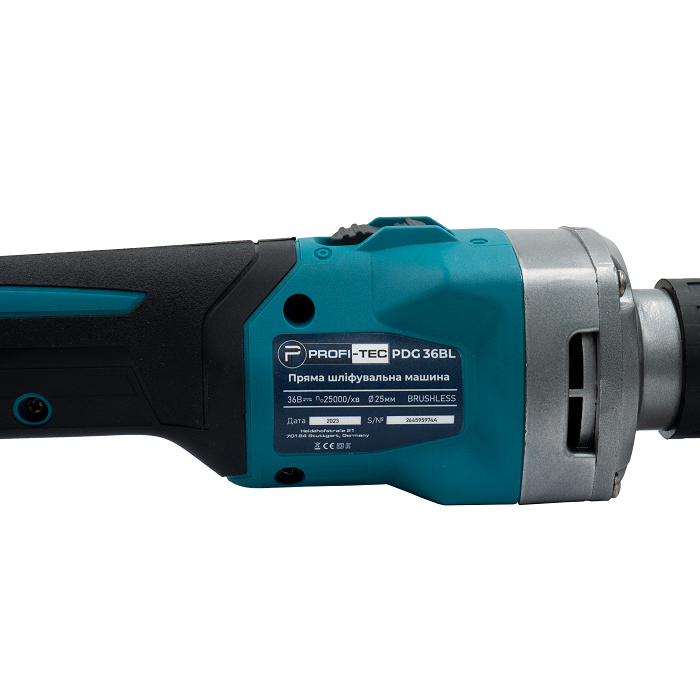 Шліфувальна машина пряма акумуляторна PROFI-TEC PDG36BL POWERLinе 4.0 Аг 1шт