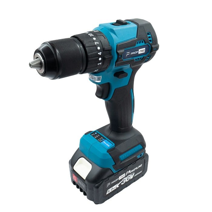 Шуруповерт акумуляторний PROFI-TEC PCD4536BL POWERLine 2шт х 5.0 Аг