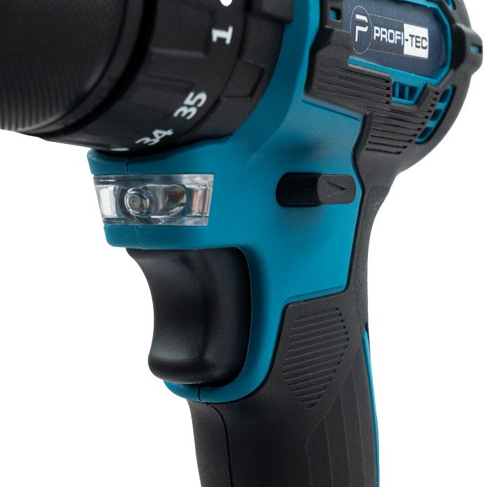 Шуруповерт акумуляторний PROFI-TEC PCD4536BL POWERLine 2шт х 5.0 Аг